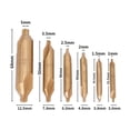 thumbnail image 3 of 6pcs 60degree HSS Center Spotting Drill Bit Set -5mm for Precision Drilling, 3 of 8