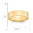 thumbnail image 3 of Auriga Fine Jewelry 14K Yellow Gold 6mm Lightweight Flat Wedding Band for Men Size 12, 3 of 5