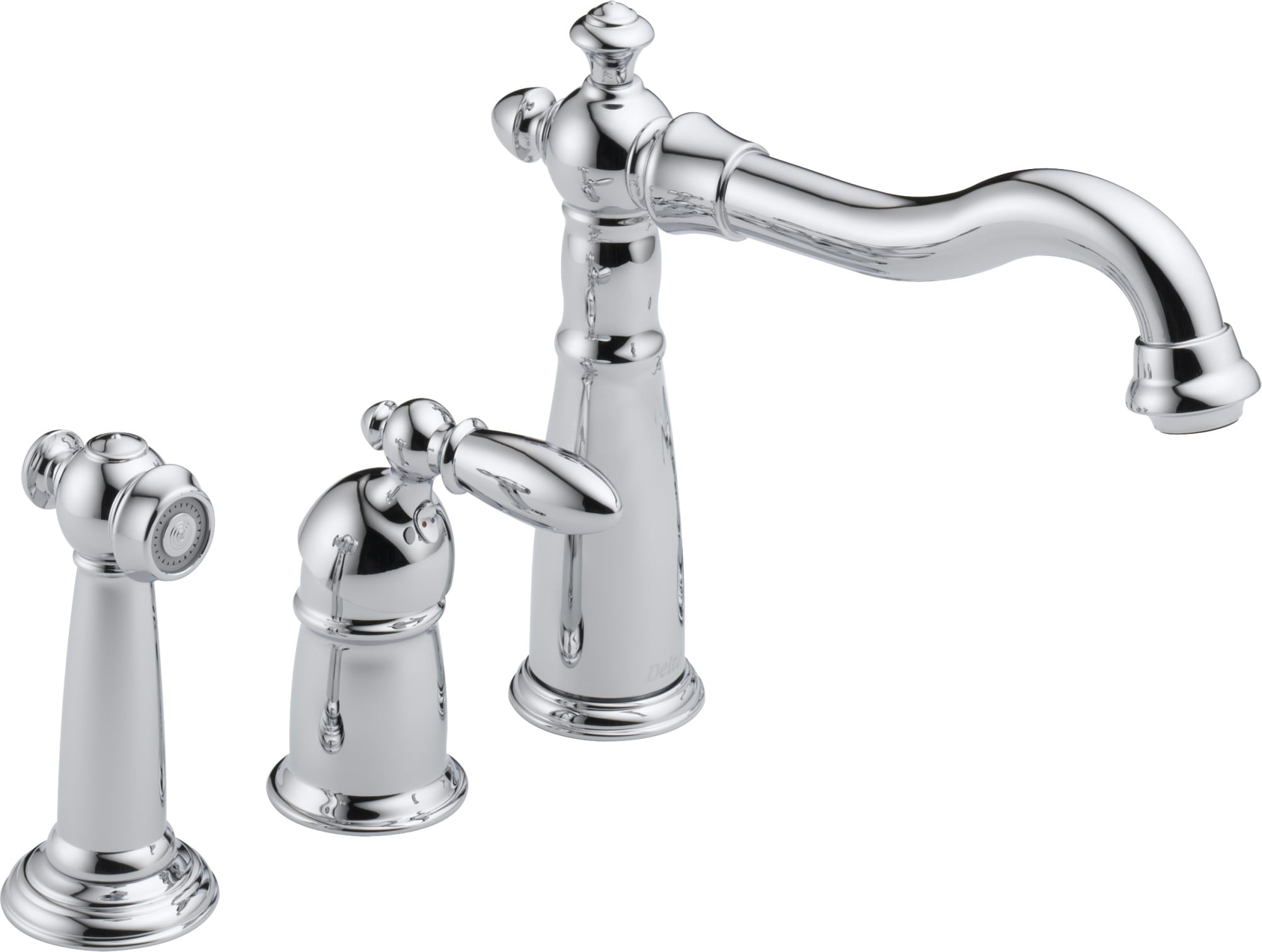 delta victorian chrome 2-handle bathroom sink faucet