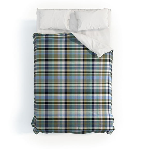 Society6 Lisa Argyropoulos Coastal Plaid IV Comforter Cotton Full