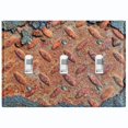 thumbnail image 1 of Metal Light Switch Plate Outlet Cover Image of Crosshatch Rusted MET003, 1 of 13