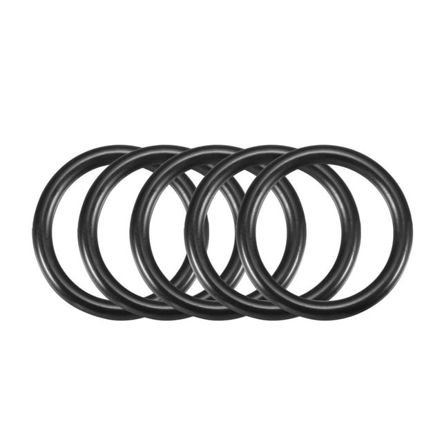 30 Pcs Anillo de sellado O de forma negra resistente al aceite de 22 mm x 2.4 mm de goma NBR