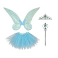 thumbnail image 2 of Disfraz de de mariposa con varita Princesa Juego de disfraces de hadas para fiesta de Halloween Fiesta de disfraces Fiesta de disfraces Juego de Azul Sunnimix Disfraz de hada, 2 of 7