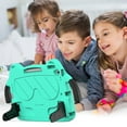 thumbnail image 2 of ELEHOLD Kids Friendly Case for iPad 9th/8th/7th Gen 2021/2020/2019, EVA + Hard PC Hybrid Shockproof Full Protective Multi-Angle Kickstand Cute Rugged Cover with Handle Grip for iPad 10.2 Inch,Mint, 2 of 8