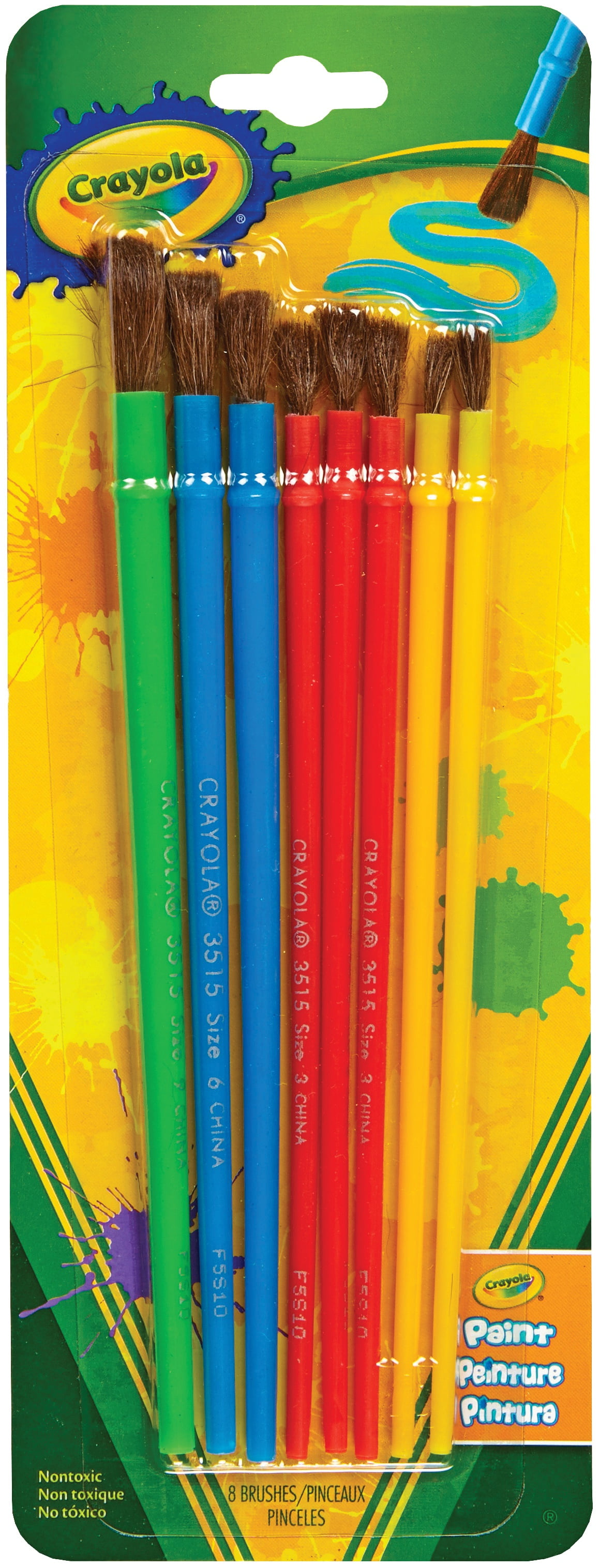 Crayola Paintbrushes 8 Count-Multipack Of 6
