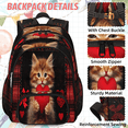 thumbnail image 2 of Herdesigns Cat Heart Large Backpack Set with Lunch Box Lightweight Water Resistant Travel Laptop Backpacks Casual Daypacks for Women Men, 2 of 8
