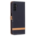 thumbnail image 5 of Feishell Fit for Samsung Galaxy A15 Phone Case with Wrist Strap,Cloth Texture PU Leather Shockproof Anti-Scratch Magnetic Flip Stand Card Slots Wallet Phone Case,Black, 5 of 8