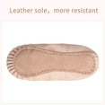 thumbnail image 5 of Stelle Ballet Dance Shoes Full Sloe Soft Leather Slippers for Toddler Girls,Ballet Pink, 5 of 8