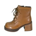 thumbnail image 3 of PEERAGE Lotus Women's Wide Width Leather Dress Booties with Zipper, 3 of 9