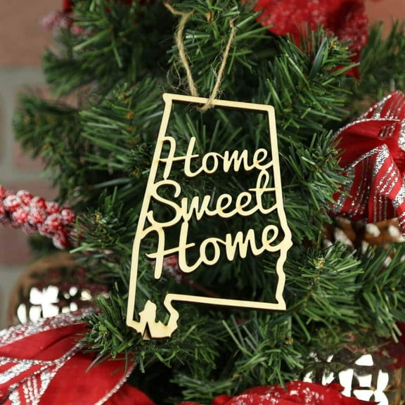 Torched Home Sweet Home Ornaments Christmas Tree Rope Hanging Alabama