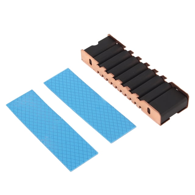 Disipador de calor M.2 SSD 2280 de cobre con disipación de calor integral profesional con 2 pastas térmicas para escritorio