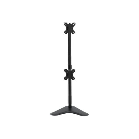 UPC: 0818103028483 | Mount-It! Vertical Dual Monitor Stand | Fits 17-32 Inch Monitors | Freestanding