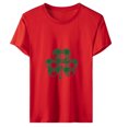thumbnail image 1 of QIPOPIQ T-Shirts à Manches Courtes pour Femmes à Col Rond T-Shirts de la Saint-Patrick Tunique Shamrock T-Shirt T-Shirt Vert T-Shirts de la Saint-Patrick Hauts T-Shirt T-Shirts de Fête T-Shirts Graphiques Aubaines, 1 of 4