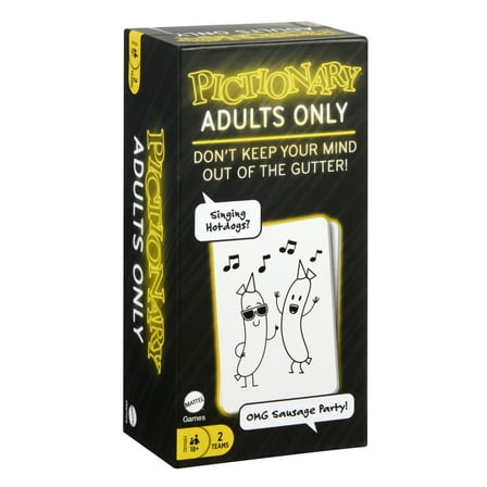 Pictionary Adults Only Party Game for Adult Game Night, Drawing Board Game with Silly Sketches