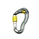 thumbnail image 1 of Neries aleación carabiner reutilizable profesional colorido antideslizante hebilla al aire libre deporte escalada carabiners con polea amarillo Inevent OD003187-03, 1 of 7