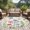 Sky Blue Pink Light Beige, variant on Round Area Rug 3.3 Ft, Spring Floral Washable Non-Slip Circle Carpet for Living Room/Bedroom, Pink Blue Flowers Botanical Butterflies Low-Profile Small Kitchen Mats Collection Rugs for Indoor