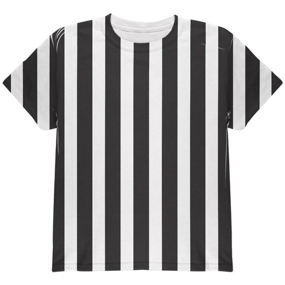 Halloween Referee Costume All Over Youth T Shirt