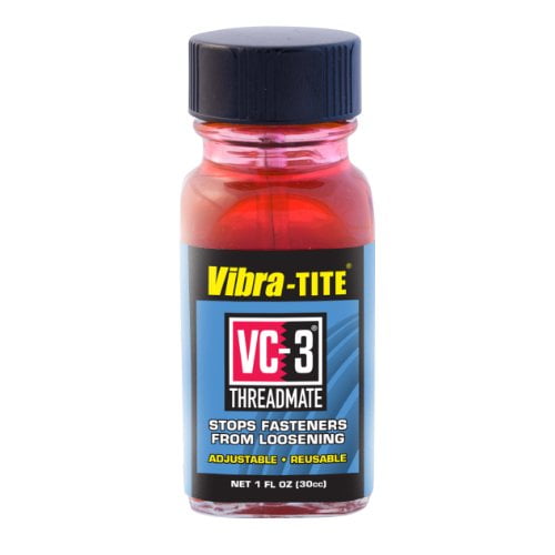 Vibra-TITE VC-3 Threadmate, Flacon de 30 ml avec Applicateur de Bouchon de Brosse, Rouge, 213