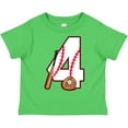 thumbnail image 3 of Inktastic Baseball Fourth Birthday Four Years Old Boys or Girls Toddler T-Shirt, 3 of 5
