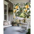 thumbnail image 4 of nqOlkjepod Outdoor Curtains for Patio Waterproof, Summer Lemon Outdoor Privacy Panels Grommet, Watercolor Leaves Floral Country Plant Blackout Outside Curtains for Porch/Cabana 54"x95", 2 Panels, 4 of 8