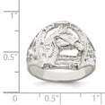 thumbnail image 2 of 925 Sterling Silver Horseshoe Ring, 2 of 2