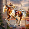thumbnail image 6 of Acrylic Horse Decorative Figurine With Stand Base,Multi Functional Tabletop Ornament For Living Room Bedroom Office Desk Shelf Home Decoration, 6 of 9