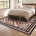 thumbnail image 4 of Kzaei 8'x10' Area Rug for Living Room, Washable Soft Rug with Non-Slip Backing, Large Floral Vintage Distress Print Pattern Carpet, 4 of 6