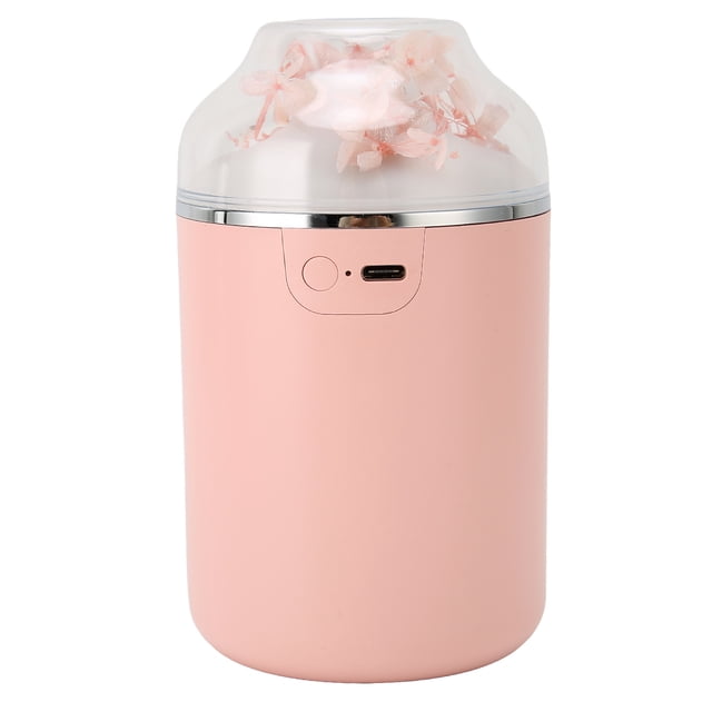 Silent Humidifier, Essential Oil Diffuser Nano Scale Water Particles 280ml Large Capacity Water Tank Large Fog Volume Two Modes For Household Sakura Pink