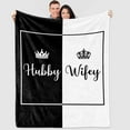 thumbnail image 1 of LHSHID Wedding Gifts for Couples Hubby and Wifey Honeymoon Married Blanket Anniversary Engagement Gifts for Couples Newly Engaged Unique Gifts for Him Personalized Wedding Gifts for the Couple, 1 of 6