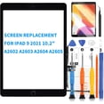 thumbnail image 2 of AGCUT Touch Screen Replacement for iPad 9 with Tempered Glass for Apple iPad 9 (2021) A260, 2 of 9