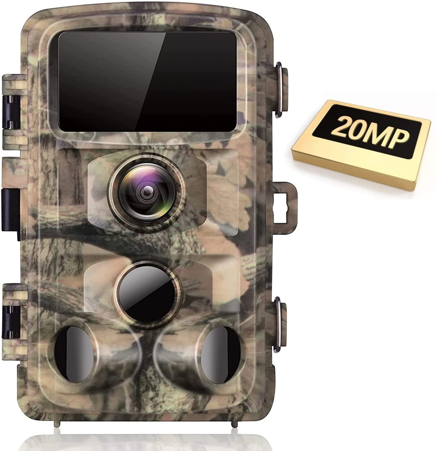 Trail Camera Waterproof 20MP 1080P Hunting Game Cam Wildlife Scouting w/3 IR 