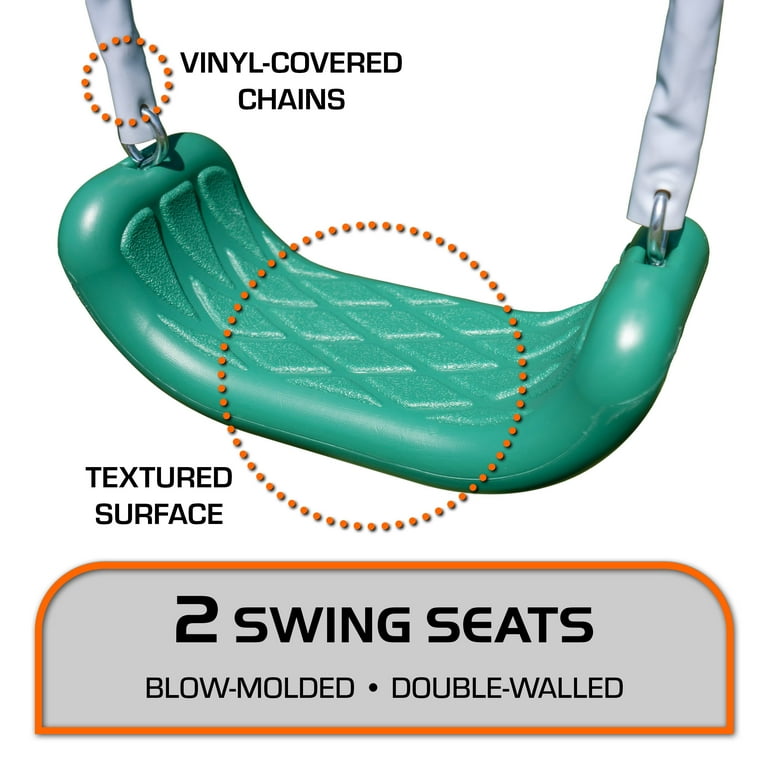 TSC Northridge Big Kid Outside Swing Set: Metal Frame with