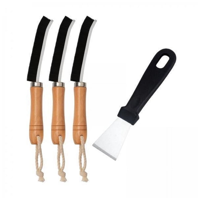 3x Cepillo De Limpieza De Grietas Herramienta Portátil De Madera Para Bañeras Comedor Bañera