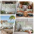 thumbnail image 5 of Autumn Leaves Outdoor Waterproof Pillow Covers, Thanksgiving Sage Green White Pumpkin Decorative Square Throw Pillowcase Sofa Cushion Sham for Patio/Couch/Chair, 16"x16" 2 Pack, 5 of 8