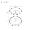thumbnail image 5 of Plaisir 16.5" Ceramic Undermount Bathroom Sink in Matte Black, 5 of 6