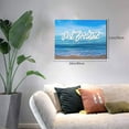 thumbnail image 3 of HFDF Just Breathe Bathroom Canvas Wall Art Beautiful Ocean spirational Pictures Motivational Quotes Poster Wall Decor For Office Bedroom es 10x8inch Unframed, 3 of 6