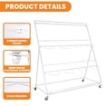 thumbnail image 5 of 3 Tier Metal Flower Display Stand with 12 Buckets and Wheels, Ideal for Flower Shops, Weddings & Home Decor, 5 of 7
