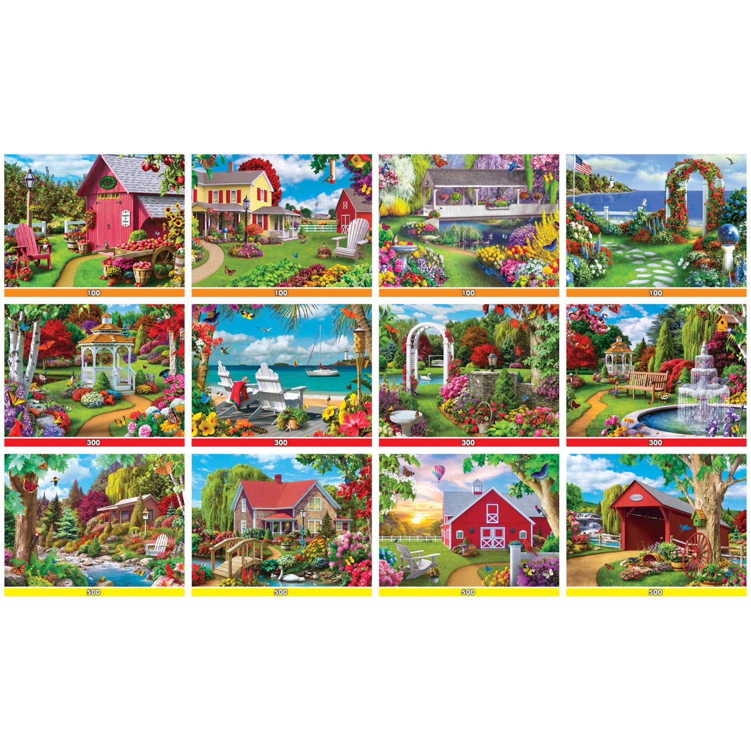 MasterPieces 12 Pack Jigsaw Puzzles - Alan Giana 12-Pack Bundle