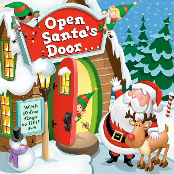 Pre-Owned Open Santa's Door: A Christmas Lift-The-Flap Book (Board book) 0593179013 9780593179017