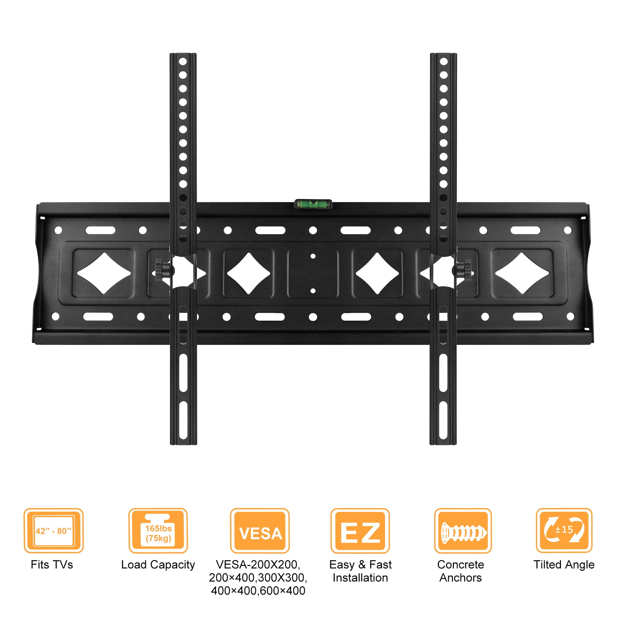 Full Motion TV Wall Mount Bracket for 4280 inch Flat/Curved TVs Holds