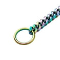 thumbnail image 2 of Multicolor Dog Collar Slip On Stainless Steel Cuban Chain Metal For Small Puppy Dogs, 2 of 7
