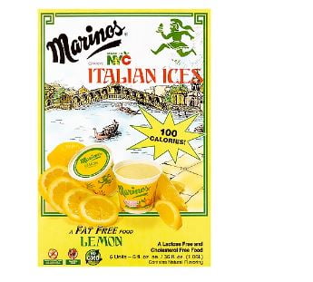 Glaces italiennes au citron sans gras