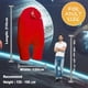 thumbnail image 5 of Disfraz inflable de astronauta espacial FANFX, traje rojo para adulto, 5 of 6
