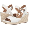 thumbnail image 6 of Lucky Brand Women's Mindra White Open Toe Platform Summer Espadrille Wedge Sandal (5.5, White), 6 of 6