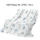 thumbnail image 3 of Manta navideña con copos de nieve azules y estampado blanco, suave y cálida, ideal para sofá cama, camping y festivales., 3 of 6