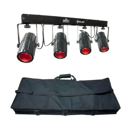 NEW! CHAUVET 4PLAY LED DMX Moonflower Novelty Light Beam Bar System +Travel Bag