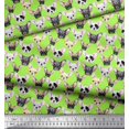 thumbnail image 2 of Soimoi Tissu Poly Georgette Imprimé Visage de Chiot au Mètre 42 Pouces de Large, 2 of 3