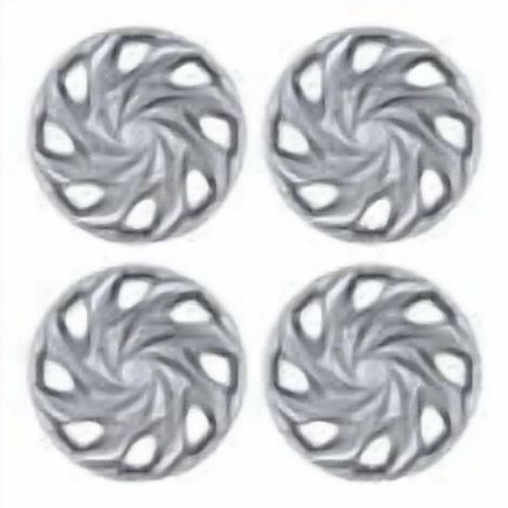 (4 Pack)14 Inch Universal Wheel Rim Cover Hubcaps Snap On Car Truck Fit R14 Tire-SILVER