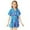 Sky Blue, variant on Kids Boys Christmas Pjs Printed Silk Pjs Short Sleeve 2 Piece Sleepwear Button-Down Christmas Outfit Funny Pajamas 4-5 Years