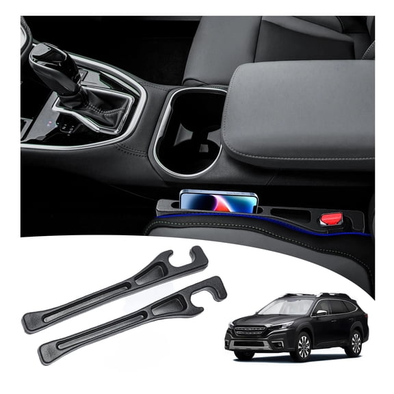Car Seat Gap Filler Set of 2, Soft Foam Multifunctional Seat Side Gap Filler with Organizer, Universal Fit Car SUV Fill The Gap Between Seat & Console